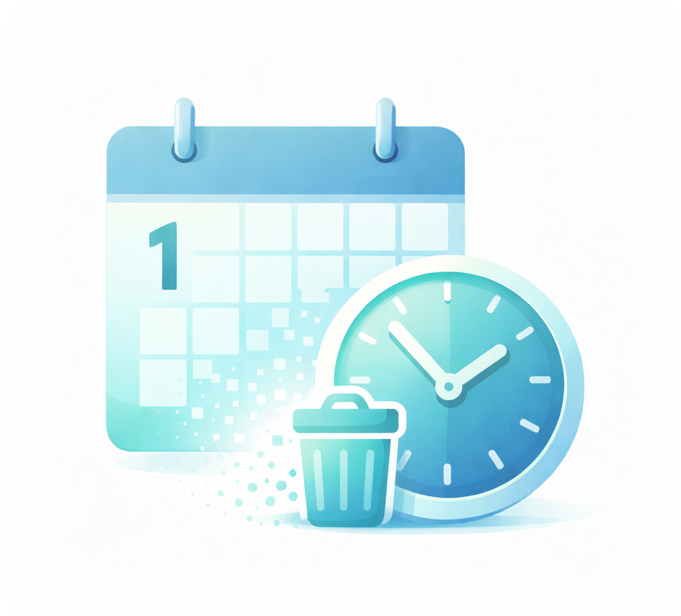 1年で完全削除アイコン